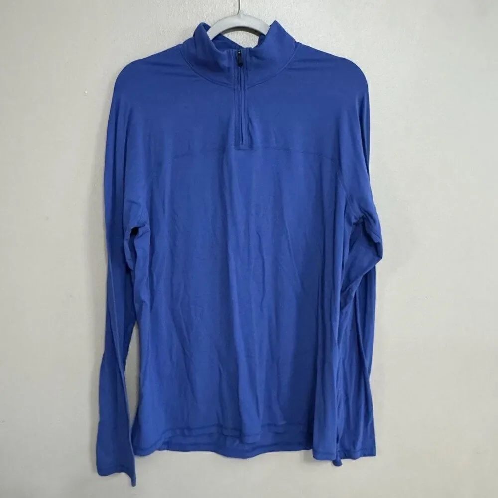 Lululemon men’s Rula 1/4 zip pullover blue size large